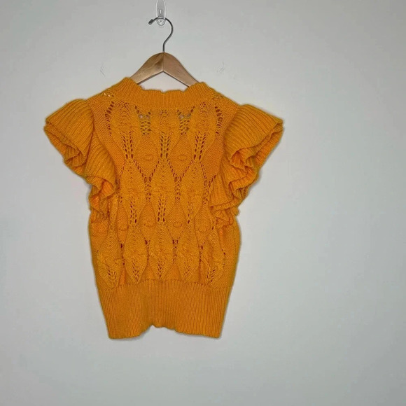 BBWM WOMAN Flutter Sleeve Cardigan Size Small - Picture 2 of 5